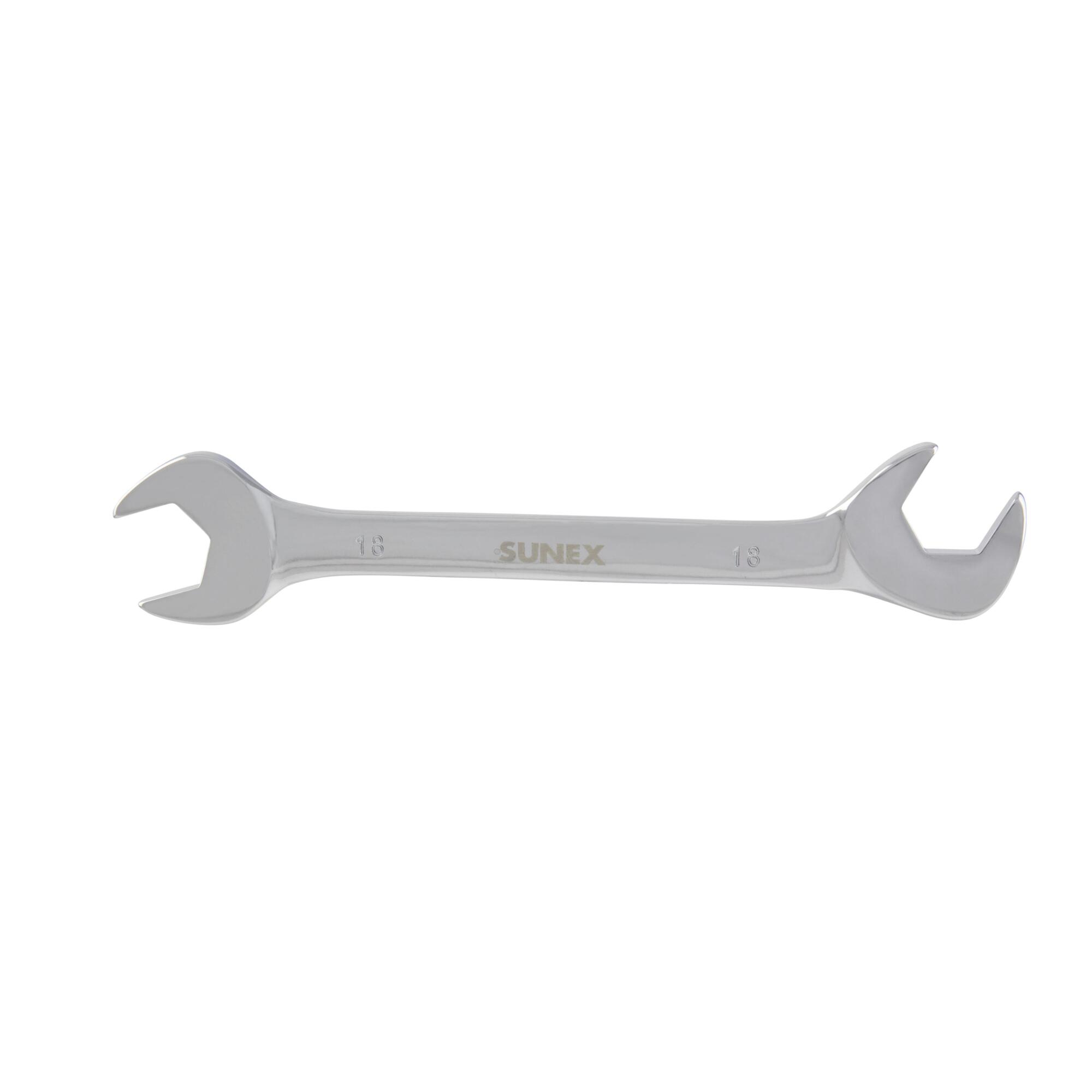 Sunex Tools Full Polish Angled Head Wrench — 18mm, Drop-Forged Alloy Steel, Model# 991413MA